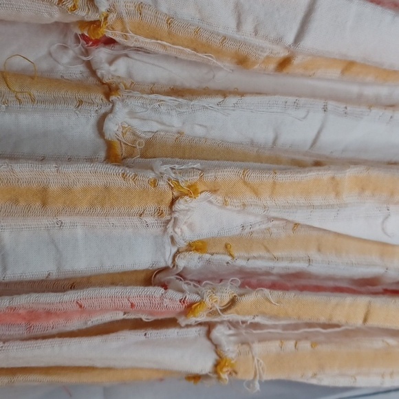 Free People Do iIt Again Pink & Orange Stripe mini boho dress - Picture 5 of 9